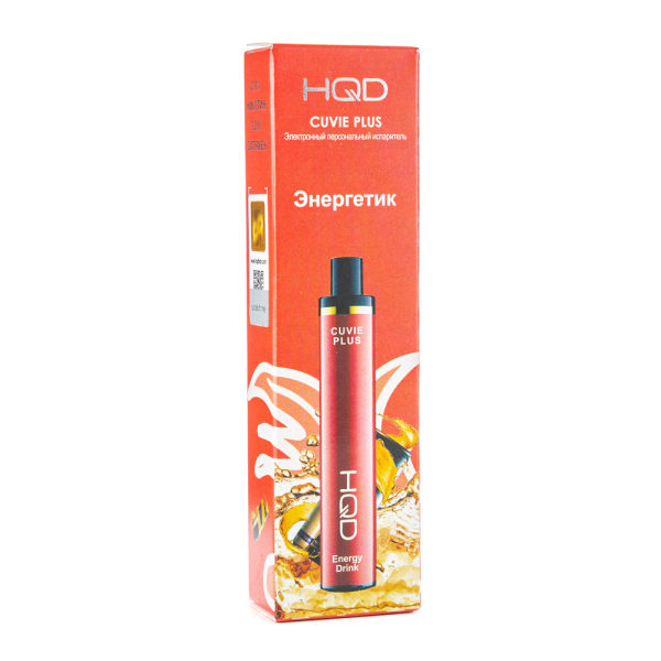 Одноразовая электронная сигарета HQD Cuvie Plus Energy Drink (Энергетик) 1200 затяжек в Красноярске