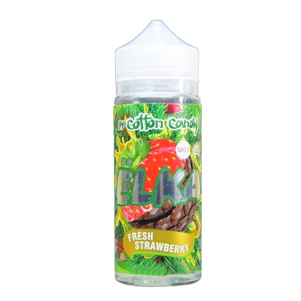 Жидкость Cotton Candy ЁLKA FRESH STRAWBERRY (Хвоя С Мятой И Клубникой) (120 мл, 0 мг/мл) в Красноярске