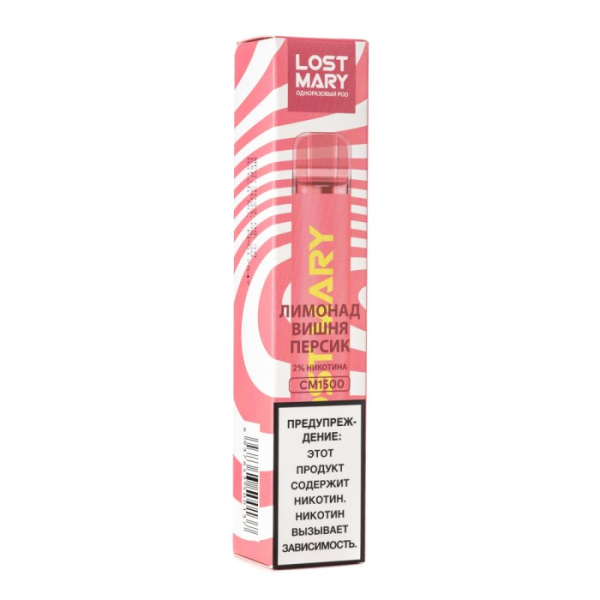 Lost Mary Cherry Peach Lemonade Лимонад вишня персик, 1500 тяг в Красноярске
