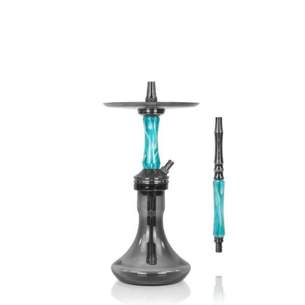 Кальян Ocean Hookah Kaif Small 2 (черный,бирюзовый, 53 см) в Красноярске