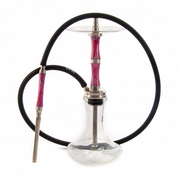 Кальян Y.K.A.P. Mini STR M3 (Розовый,Белый, 39 см) в Красноярске