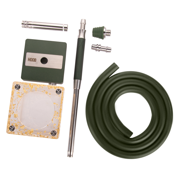 Кальян Hoob Subatom British Racing Green X Ss | Cube Mini Gold в Красноярске