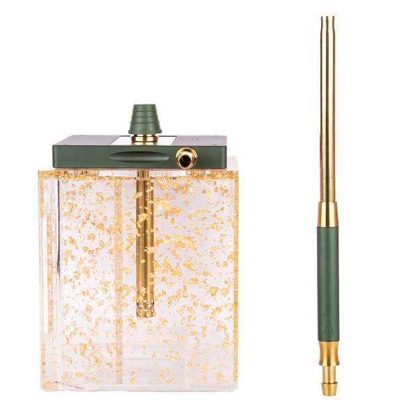 Кальян Hoob Atom Британский Гоночный Зелёный X Золото | Hoob Cube Gold в Красноярске