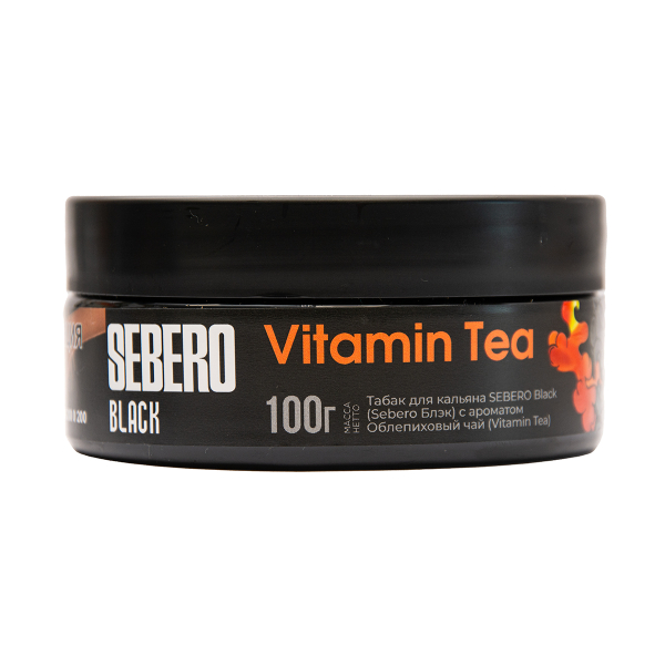 Табак Sebero Black Vitamin Tea Облепиховый Чай 100 грамм в Красноярске