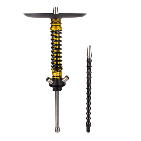 Кальян Mamay Customs Coilover Mini  Золотой Сплеш Чёрный в Красноярске