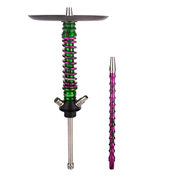 Кальян Mamay Customs Coilover Mini   Зелёный Сплеш Пурпурный Сплеш в Красноярске