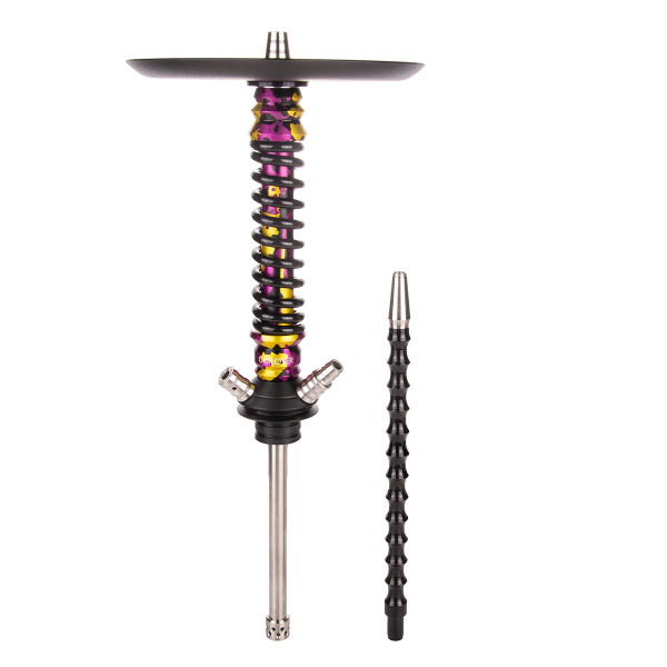 Кальян Mamay Customs Coilover Mini   Пурпурный/золотой Камуфляж Чёрный в Красноярске