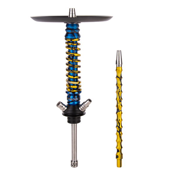 Кальян Mamay Customs Coilover Mini   Синий Сплеш Золотой Сплеш в Красноярске
