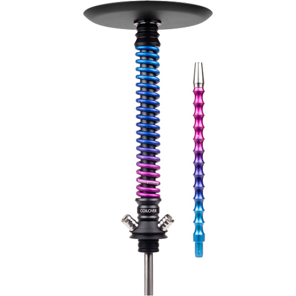 Кальян Mamay Customs Coilover Big Anod Черный Мат Blue Space в Красноярске