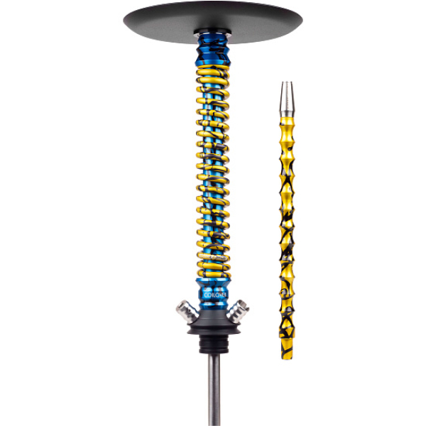 Кальян Mamay Customs Coilover Big Anod Special Blue Splash Gold в Красноярске