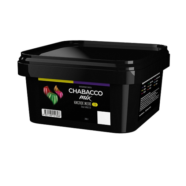 Бестабачная смесь Chabacco Mix Sour Jelly 2.0 Кислое Желе Medium 200 грамм в Красноярске